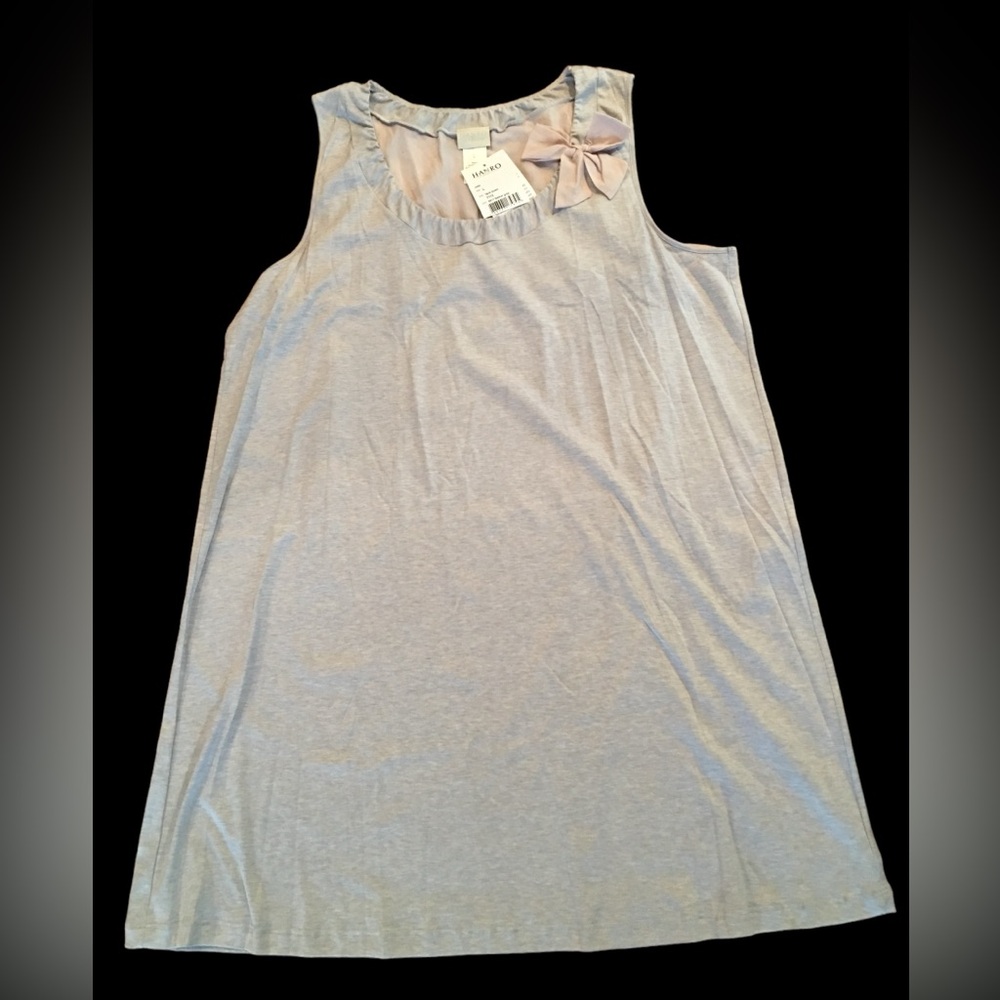 HANRO OF SWITZERLAND***Grey Tank Gown***Large $228 NWT
